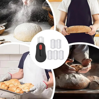 Sourdough Bread Scoring Lame – Dough Slashing Tool with 5 Replacement Blades