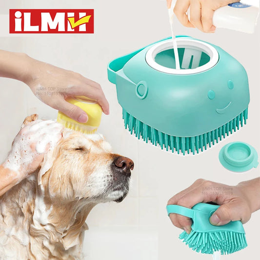 Silicone Bathing Brush with Shampoo Dispenser