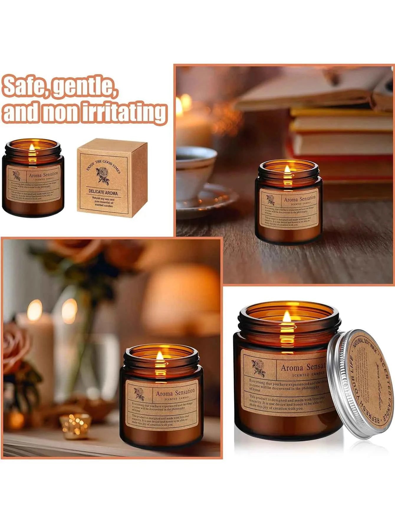 Canned candles are perfect gifts for couples and students' birthday parties, suitable for families to relieve stress and meditat