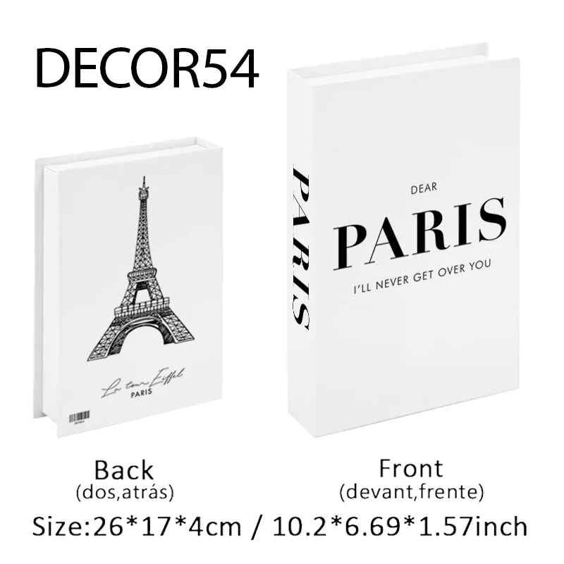 Decorative Faux Books Storage Box Coffee Table Hotel Bedroom Living Room Bookshelf Home Decor Interior Aesthetics Shooting Props