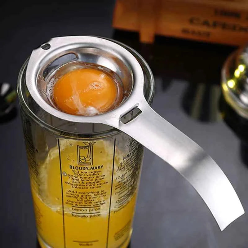 Egg Separator Egg Yolk White Filter 304 Stainless Steel Yolk Separator Egg Divider Sieve Baking Cooking Tools Kitchen Gadgets
