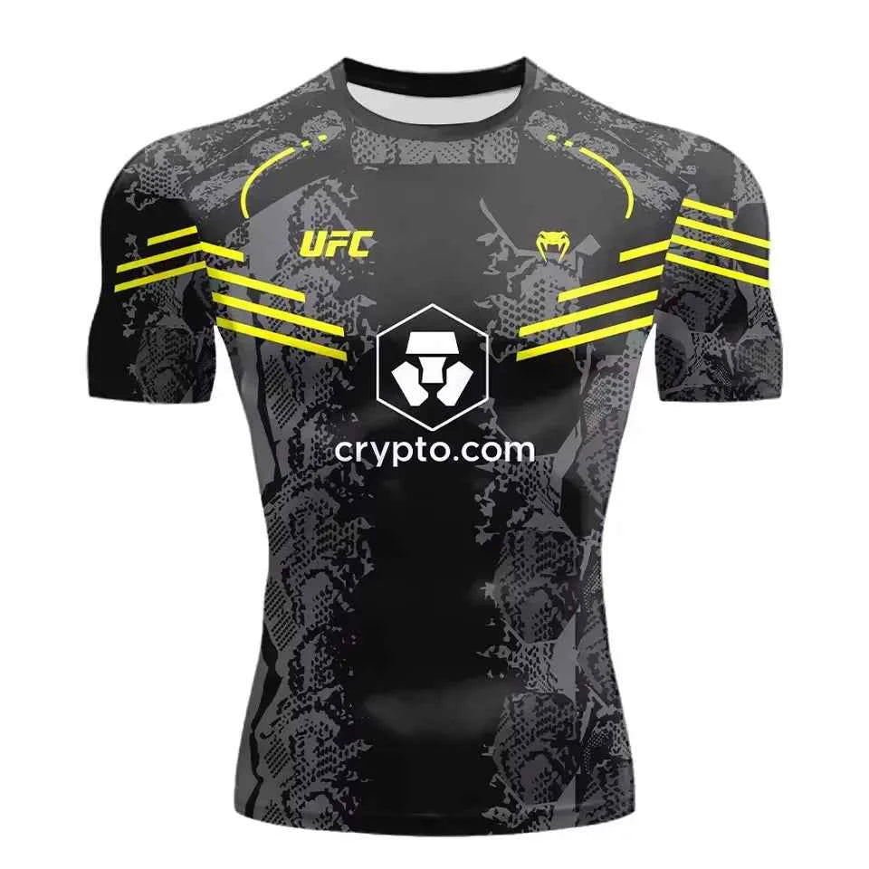 2025 New Hot Selling UFC Boxing Match Pursuer T-shirt For Men And Women In Summer  Casual Breathable Oversized Quick Drying Top