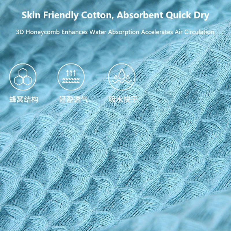 Premium Cotton Waffle Towel Set | Ultra-Absorbent Quick-Dry Bath & Hand Towels
