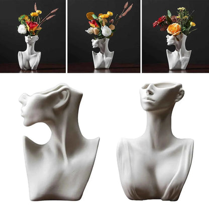 Ceramic Vases Nordic Minimalism Flower Pot Planter Table Centerpieces,Office Living Room,Modern Decorative Vases for Home Decor