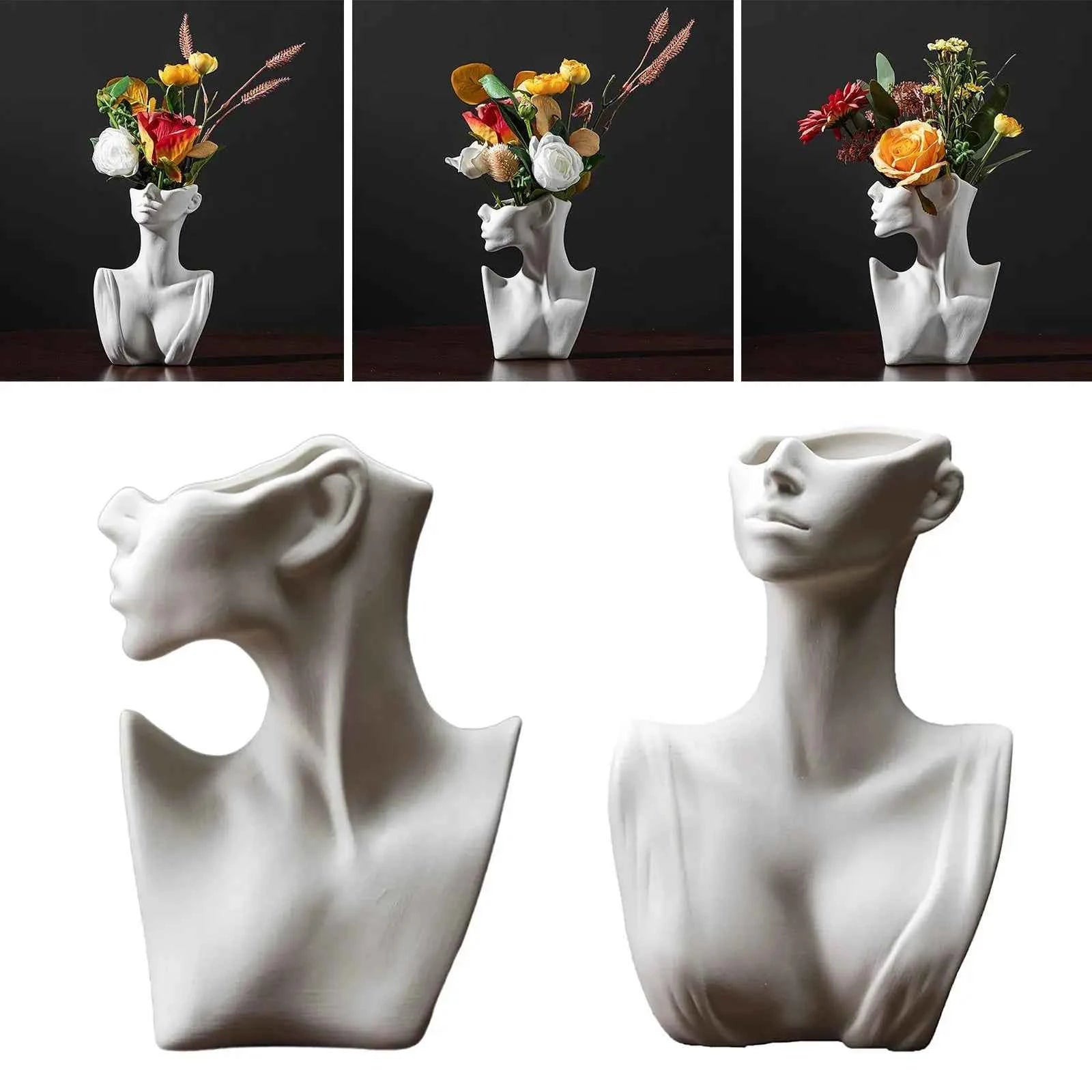 Ceramic Vases Nordic Minimalism Flower Pot Planter Table Centerpieces,Office Living Room,Modern Decorative Vases for Home Decor