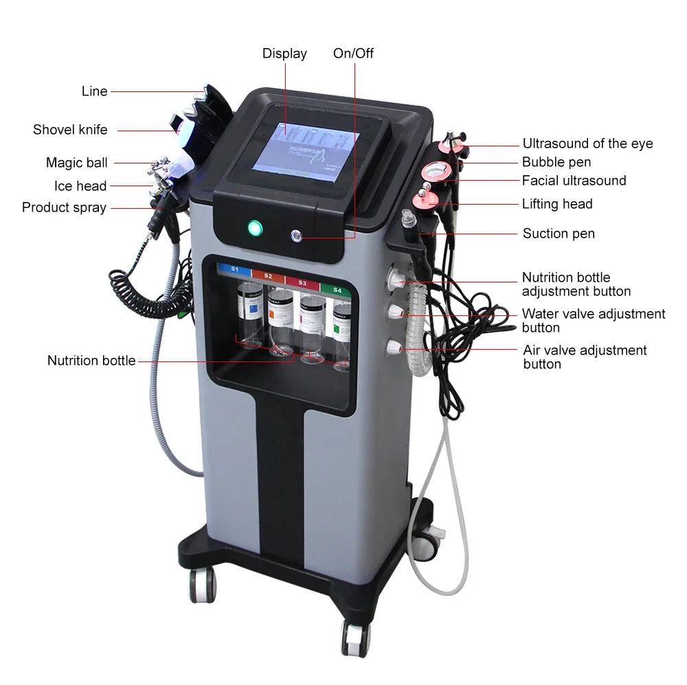 10-in-1 Hydra Dermabrasion Machine, Spa & Clinic