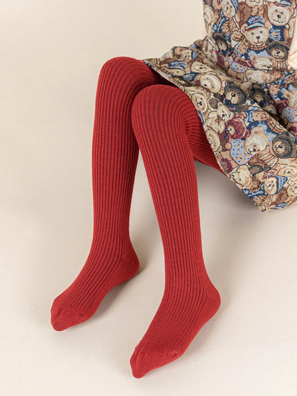0-12 Years Children Cotton Baby Girls Pantyhose Spring Autumn Winter Bowknot TightsKids Infant Knitted Collant Tights