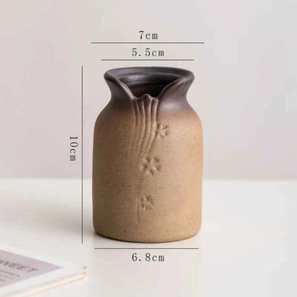 Creative Irregular Stone Shape Ceramic Vase Flowers Plant Potted Hydroponics Mini Vase Interior Aesthetics Home Decoration Gifts