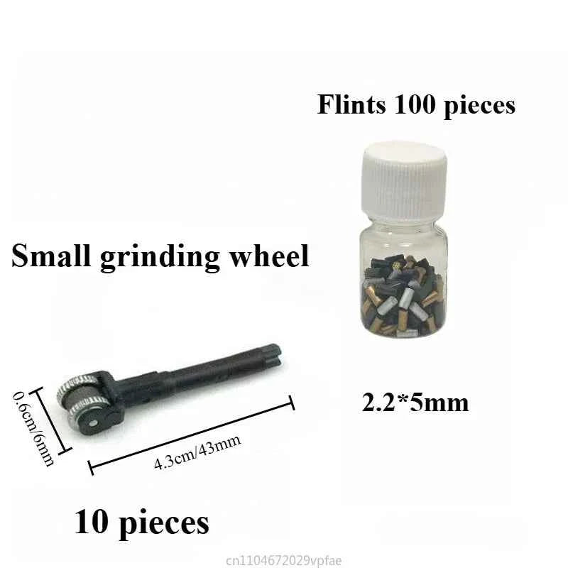 Clipper Lighter Accessories, Flint Rack with One Flint, Grinding Wheel Lighter Accessories, Grinding Wheel Flint Accessories