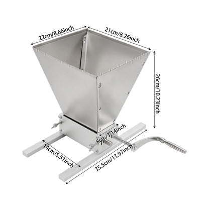 Manual Grain Mill Grinder with Stainless Steel Hand Crank