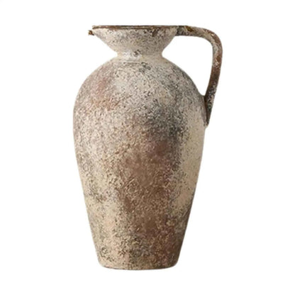 Ceramic Vase Table Centerpiece Artwork Romantic Gift Retro Decorative Vase for Bookshelf Farmhouse Dining Room Indoor Kitchen