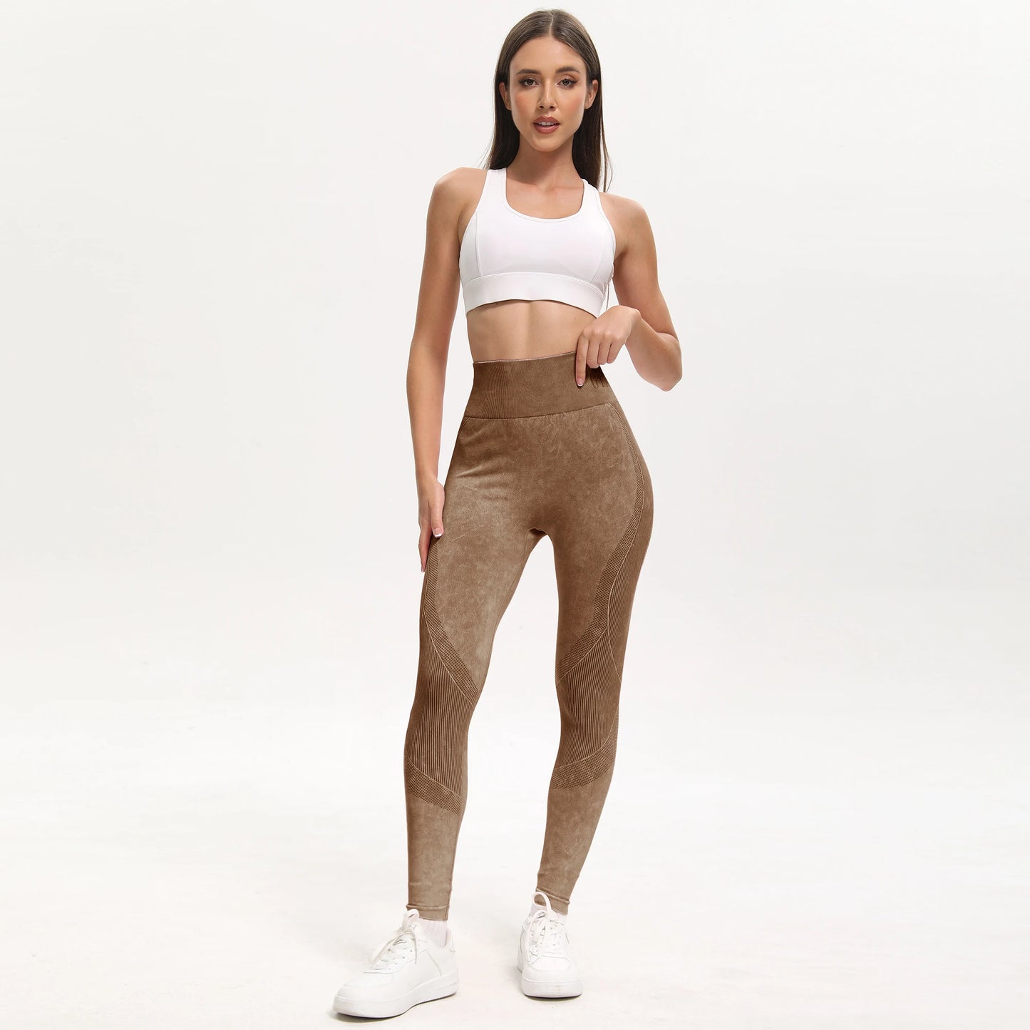 2-Pack Women’s High Waist Butt Lifting Seamless Yoga Leggings