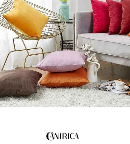 Velvet Cushion Cover Blue Home Decor Items Creative Decorative Pillows for Sofa Bed Living Room Personalized Gifts 40*40cm