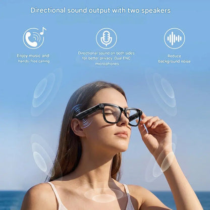 AI Smart Glasses with ChatGPT – Real-Time Translation, 1300W Camera, 40g Ultra-Light