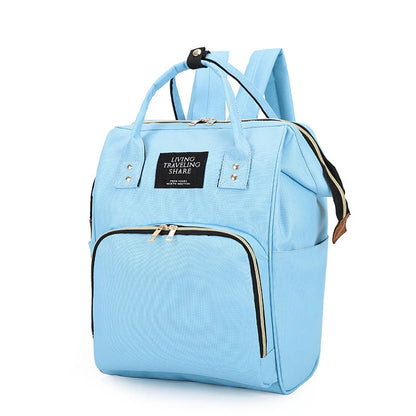 Large Capacity Canvas Diaper Bag, Thermal Insulation