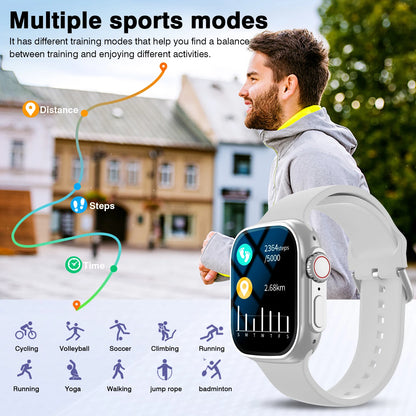 Smart Watch – HD Touchscreen, Call Reminder, Multi-Sport Mode, Weather, Calendar & Alarm