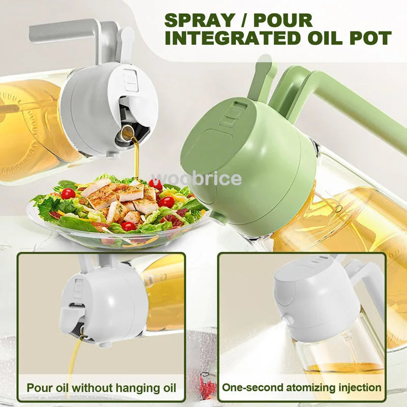 2-in-1 Oil Sprayer & Basting Brush for Cooking