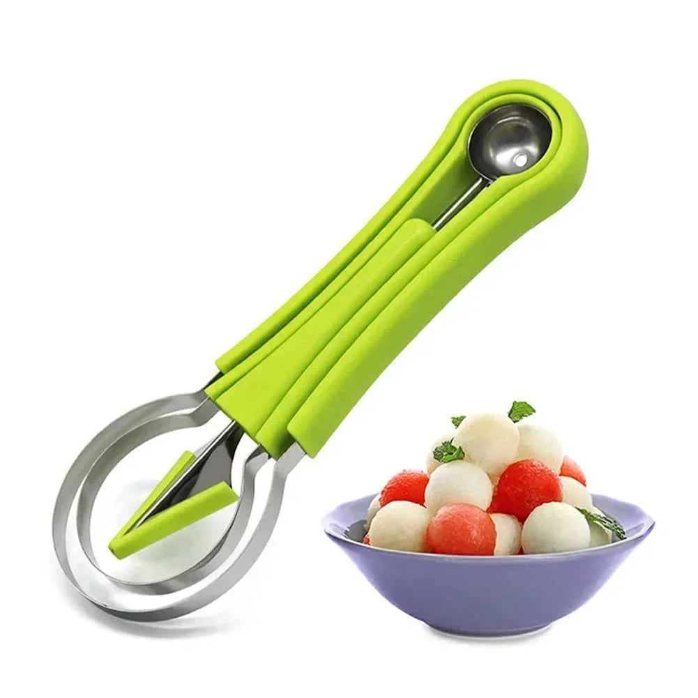 4 in 1 Melon Cutter Scoop Fruit Carving Knife Fruit Cutter Dig Pulp Separator Kitchen Gadgets Acces