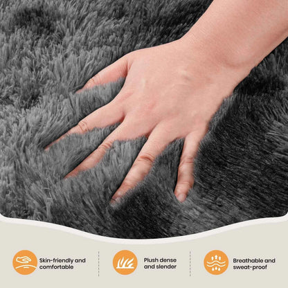 VIKAMA Minimalist Style Living Room Carpet, Fluffy And Slip-Resistant Children's Room Mat, Bathroom Carpet, Home Decoration