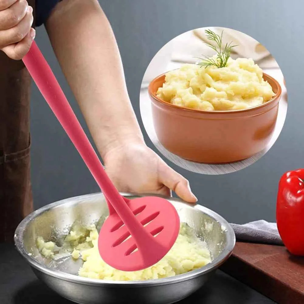 Kitchen Household Tools Silicone Potato Presser Food Masher Kitchen Home Juicer All-in-One Masher Baby Food Prep Gadget