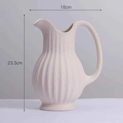 Ins Style Ceramic WhiteVase Decoration Spiral Vase Modern Home Decoration Flower Pot Vase Decoration Home Living Room Decoration