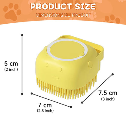 Silicone Bathing Brush with Shampoo Dispenser