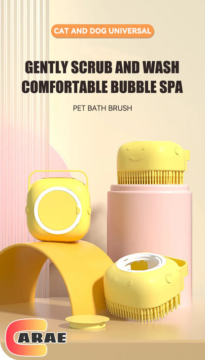 Silicone Bathing Brush with Shampoo Dispenser