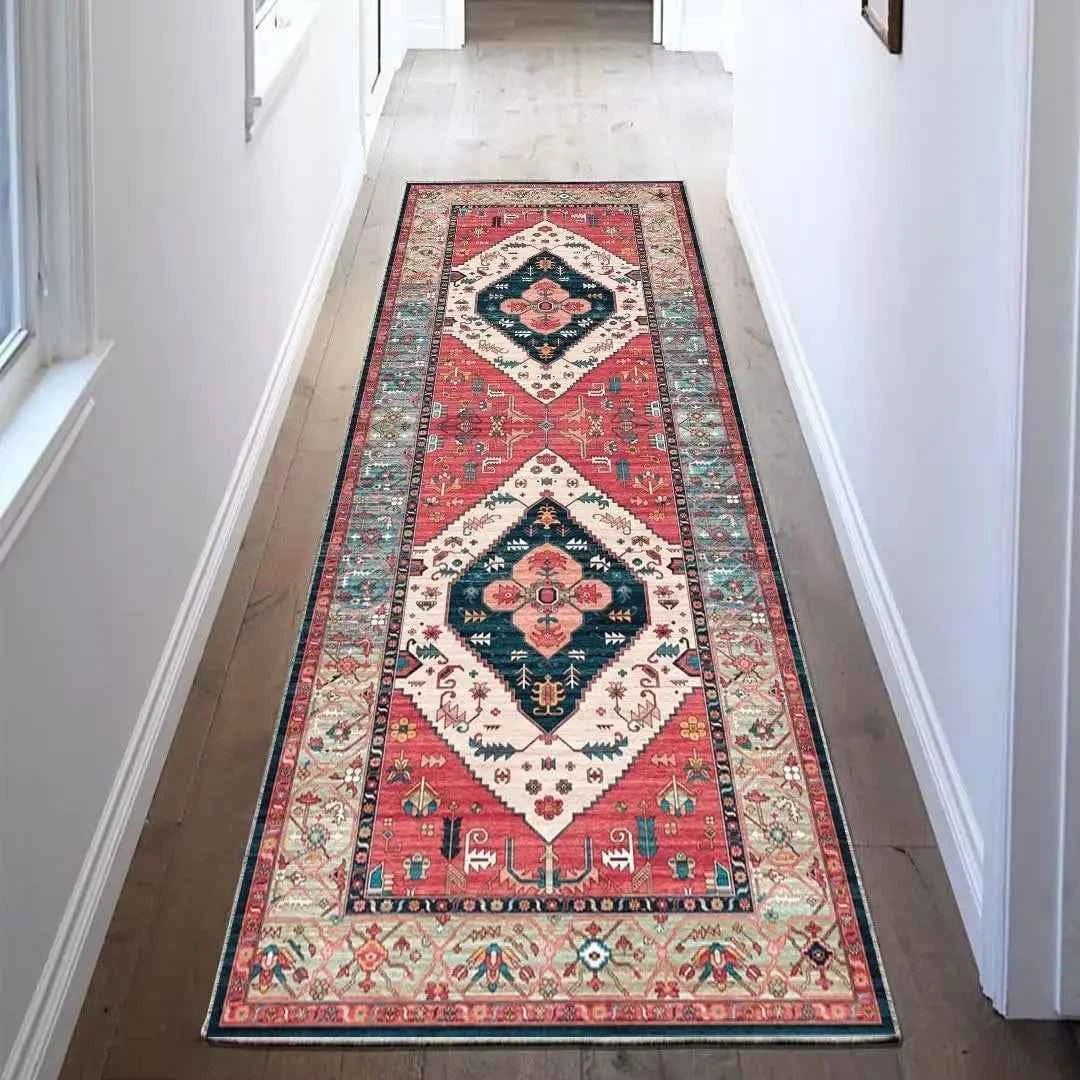 VIKAMA High-Grade Plaid Carpet Kitchen Rug Long Floor Mat Thin Door Mat Living Room Carpet Rug For Bedroom Home Decoration