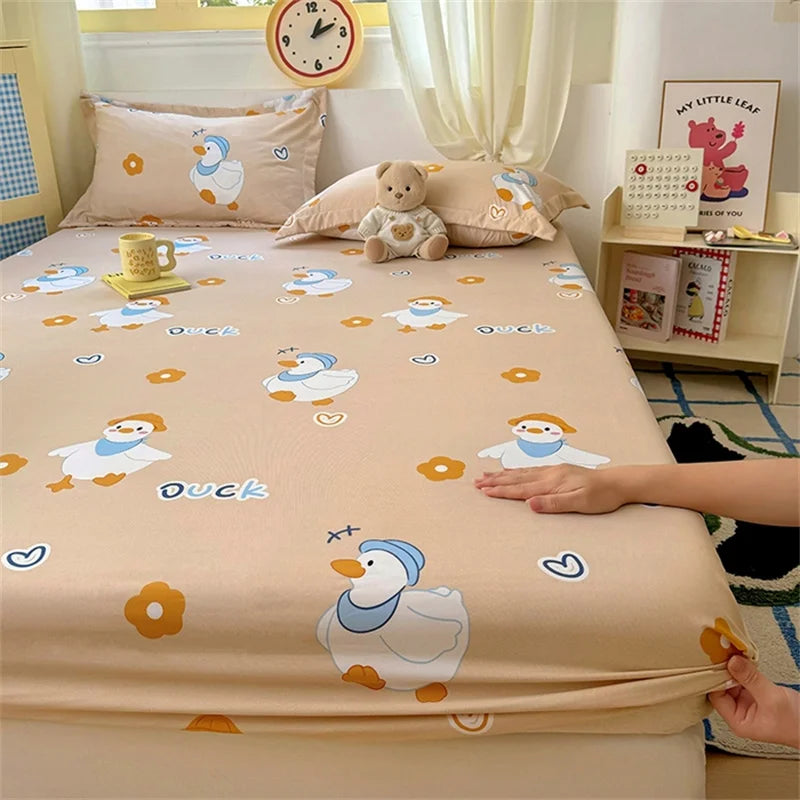 Kawaii Dinosaur Fitted Sheet | Kids Mattress Cover
