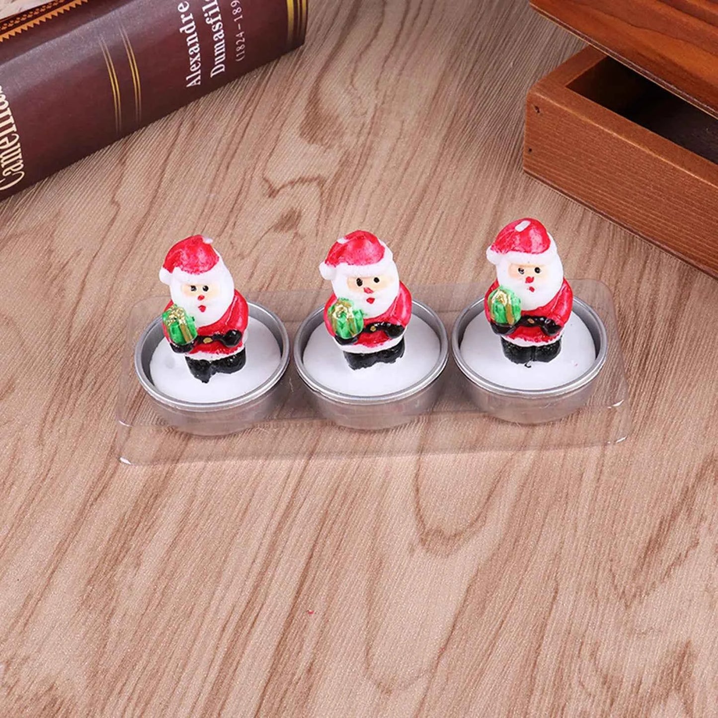 Christmas Tree Scented Candle Handmade Santa Claus Cute Soy Wax Candles Snowman Wedding Candles Home Decoration Party Xmas Gifts