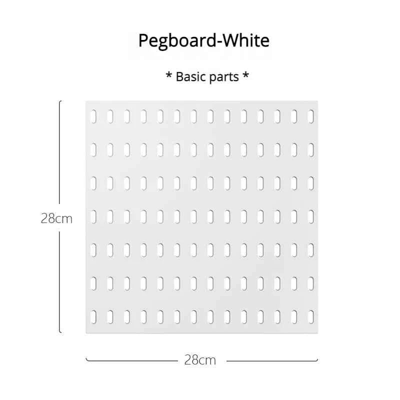 New DIY Pegboard Accessories Hanging Shelf Storage Hooks Wall Organizer No Punching Crafts Organization For Garage Kitchen Room