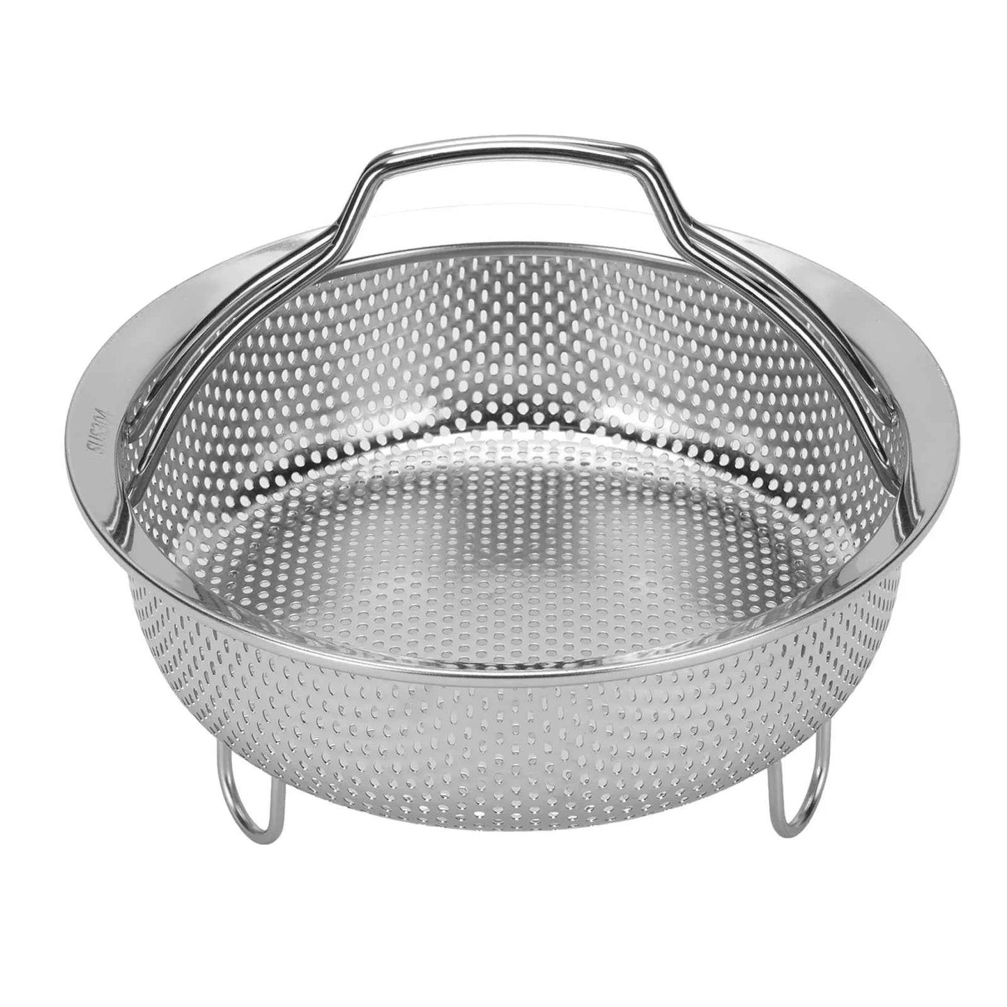 Stainless Steel Steam Basket With Foldable Handle Colander Steam Insert For Oven Electric Rice Cooker Pot Fryers Cookware