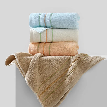 Extra-Thick Pure Cotton Bath & Face Towel — Home & Hotel