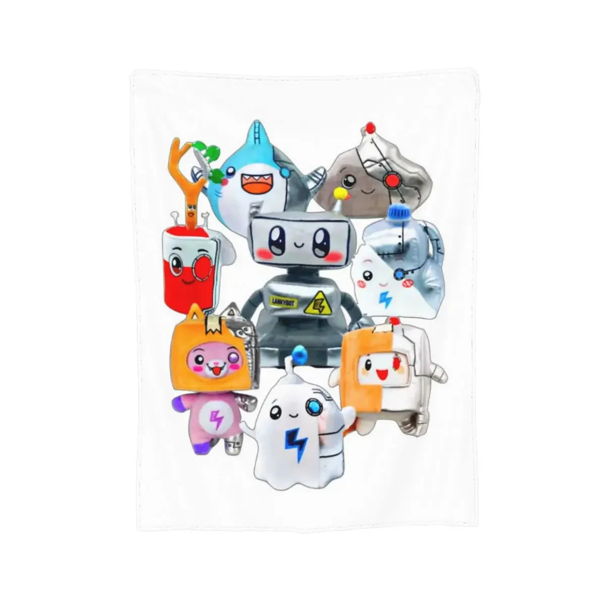 Rocky Lankybox Lanky Box Blankets Soft Warm Flannel Throw Blanket Cover for Bed Living room Picnic Travel Home Sofa