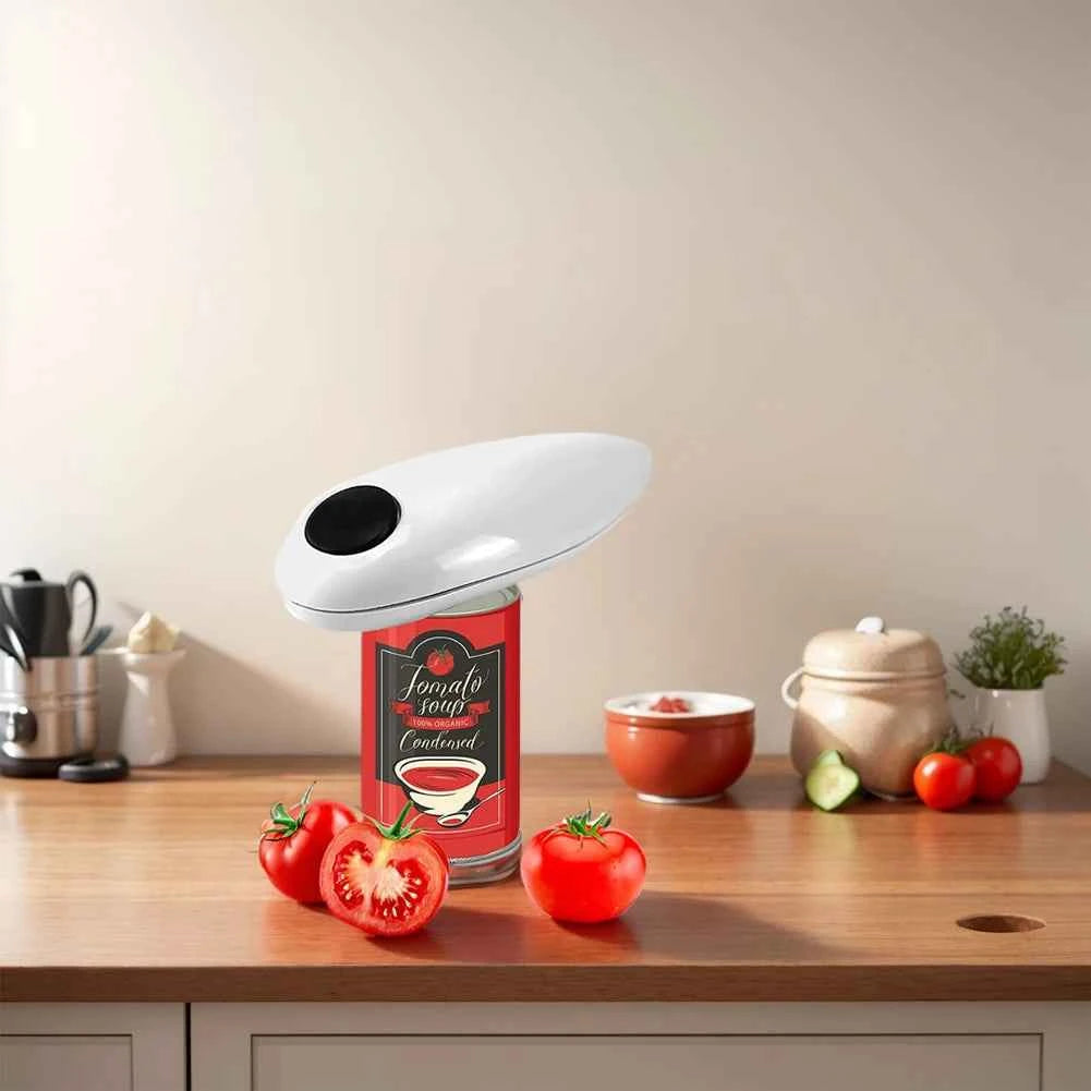 Electric Can Opener Automatic Bottle Opener Battery Operated Tin Opener One Touch for Weak Hands for All Kinds of Jars