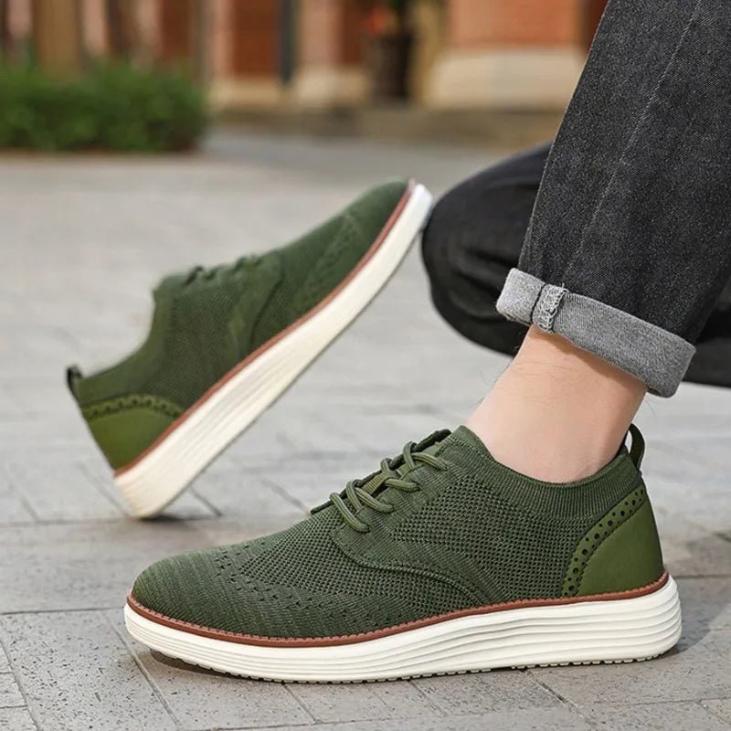 Asgard Men Casual Dress Sneakers Outdoor Comfort Lightweight Leisure Shoes Breathable Mesh Walking Shoes Soft Sole Sports Shoes
