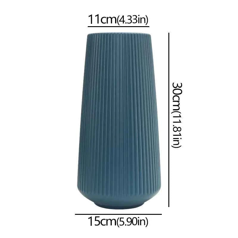 Elegant Nordic Flower Vase Durable Large Minimalist Flower Arrangement Container Flower Decoration Imitation Glaze Vase Weddings