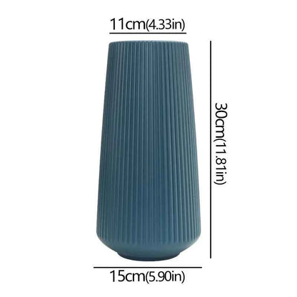 Elegant Nordic Flower Vase Durable Large Minimalist Flower Arrangement Container Flower Decoration Imitation Glaze Vase Weddings