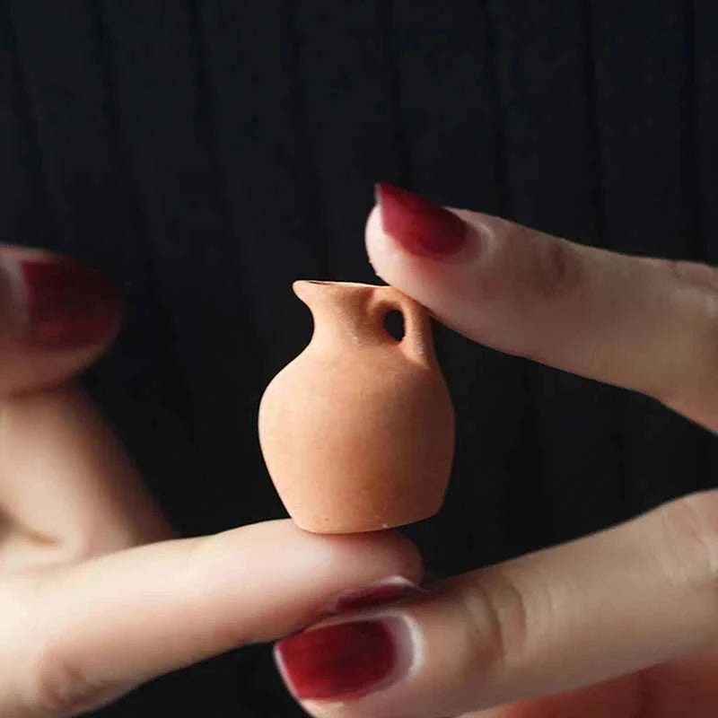Mini Ceramic Vase Artifact Collection Simulation Vase Ornaments Classic For Gifts Home Decor Miniature Toy Miniature Vase Model