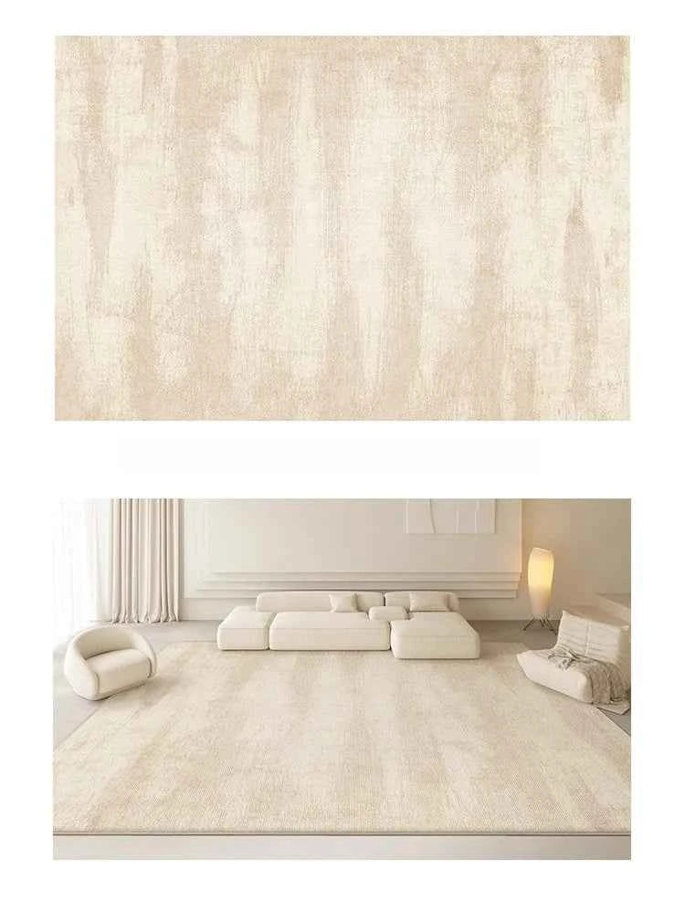 Cream Style Rugs for Bedroom Large Area Living Room Decoration Washable Carpet Thick Plush Lounge Floor Mat Home Fluffy Soft Rug