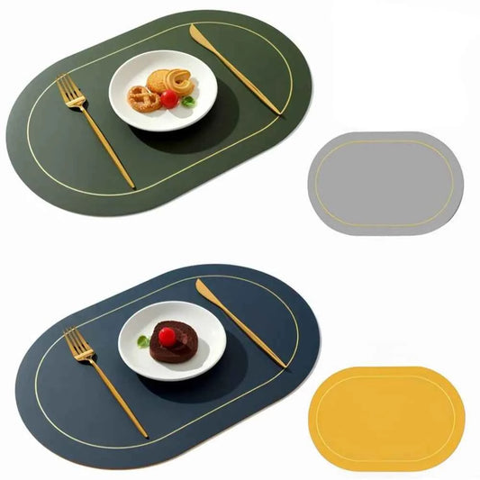 Creative Shapes Placemats,Double-Sided Design Coffee Tea Mat,Nordic Style Kitchen Dining Decor Place Mats,Tableware Pad