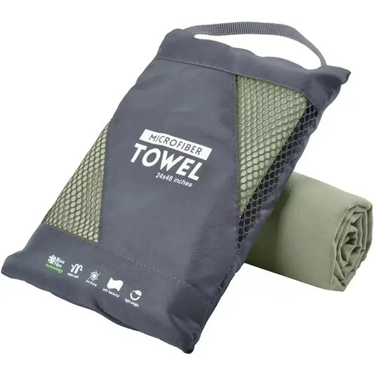 Serviette de sport en microfibre à séchage rapide — Ultra absorbante, compacte et anti-sable