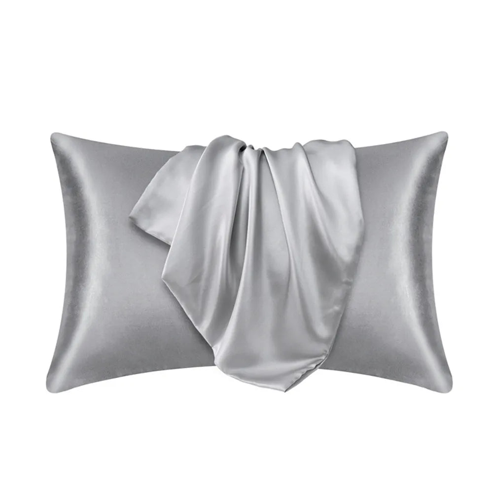 JuwenSilk Mulberry Silk Pillowcase, White, Standard