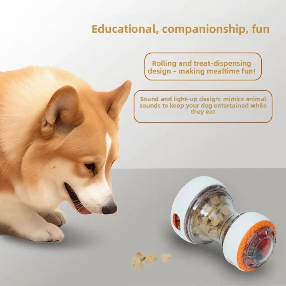 Interactive Dog Treat Dispenser Ball, Durable Puzzle Toy