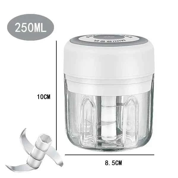 Electric Food Chopper Garlic Crusher Meat Grinder Mini Garlic Press Vegetable Chopper Masher Machine USB Kitchen Gadgets 100ml