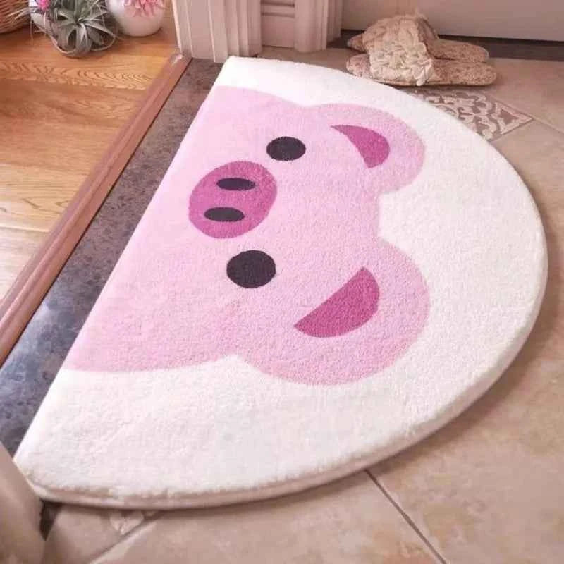 Cat paw pad soft and wear-resistant children's room foot pad cartoon bathroom absorbent floor pad imitation cashmere