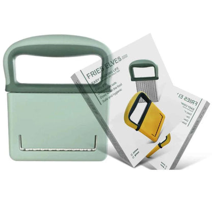 Stainless Steel Potato Chip Slicer Dough Vegetable Fruit Crinkle Wavy Kitchen Knife Cutter Chopper French Fry Maker Tools Gadget