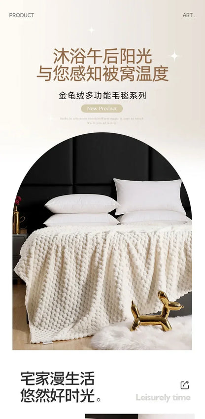 Super Ultra Soft Flannel Fleece Blanket Large Fluffy Warm Throw Over Bed Sofa Settee for Sofa/Couch/Bed Throw /Single Size Gray