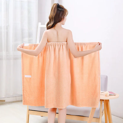 Womens Bath Towels Girls Wearable 135x80cm Fast Drying Bathing Beach Spa