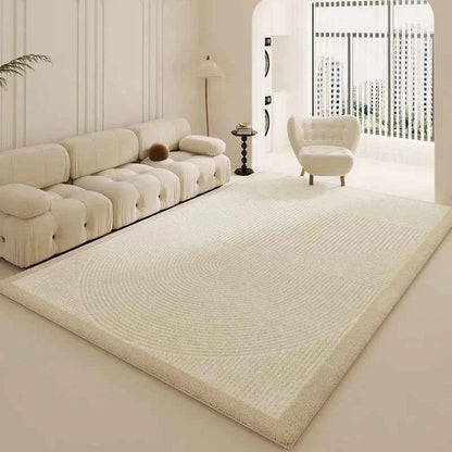 Wabi-sabi Style Carpets for Living Room White Bedroom Decor Plush Carpet Modern Thickened Minimalist Rug Fluffy Soft Bedside Mat